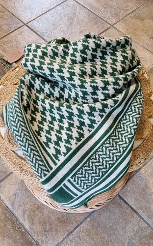 Dreieck-Schal mit Cashmere, grün