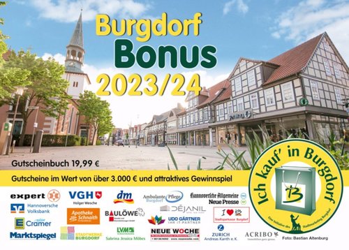 Gutscheinbuch Burgdorf Bonus 2023/24
